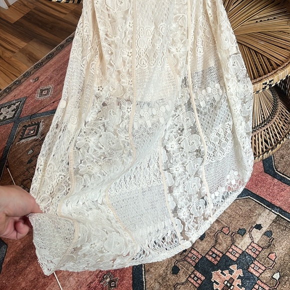 Solitaire Boho Lace Maxi Dress Size S - Picture 5 of 7